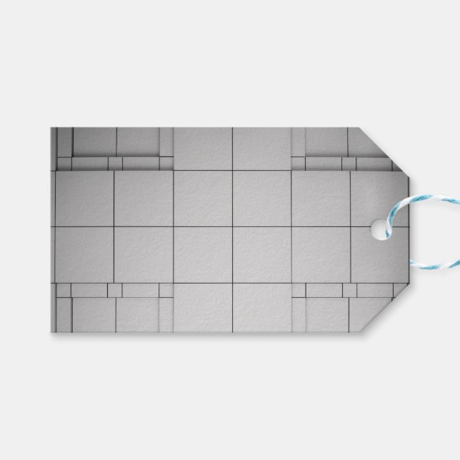 Etiqueta Para Presente Cubos abstrato (Frente (horizontal))