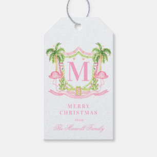 Etiqueta Para Presente Cumee Natal Flamingo Préppy