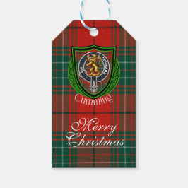 Etiqueta Para Presente Cumming Scottish Clan Tartan & Crest