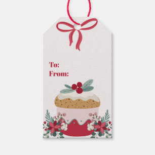 Etiqueta Para Presente Cupcake de Natal Goodies Personalize o presente