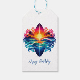 Etiqueta Para Presente Curvas de surfe solares