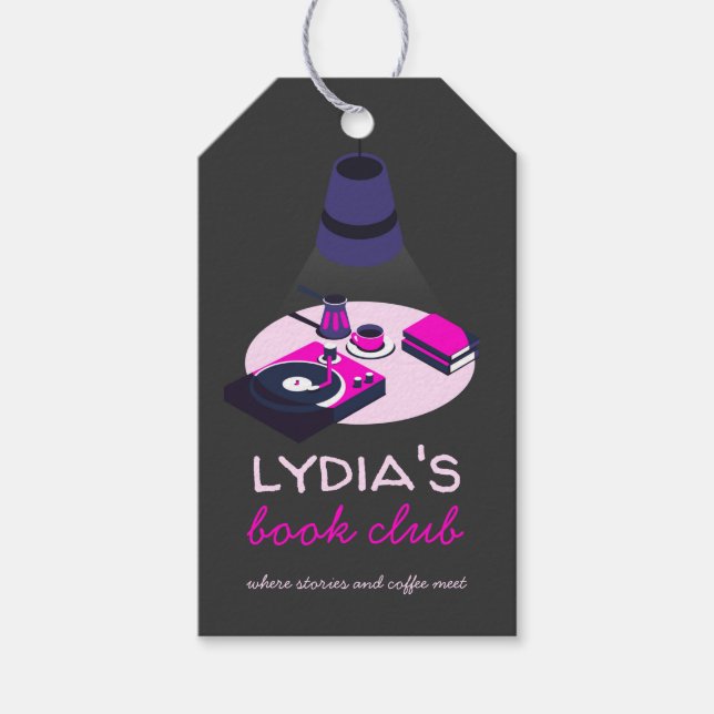 Etiqueta Para Presente Custom Book Club  (Frente)