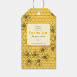Etiqueta Para Presente Custom Honeybee “Thank You” Tag for Honey Products