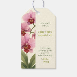 Etiqueta Para Presente Custom Orchid Essential Oil Business Tag