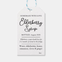 Etiqueta Para Presente Customizable Elderberry Syrup Label ZEB_05b