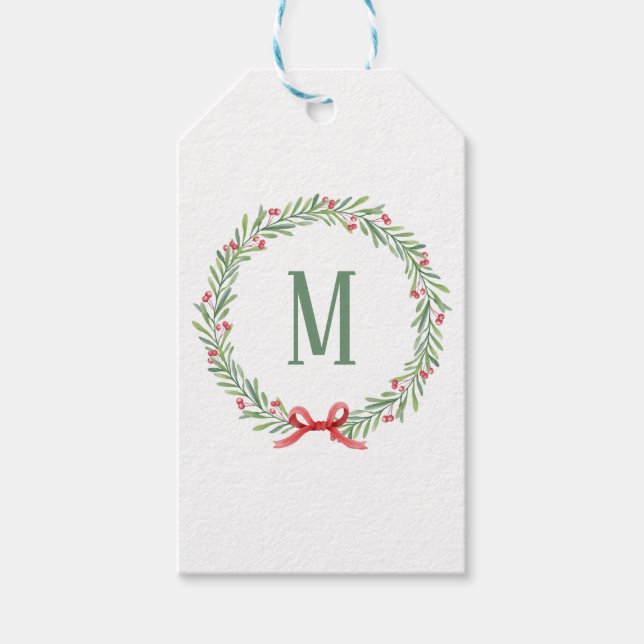 Etiqueta Para Presente Customizable Holiday Letter and Gift Stickers  (Frente)