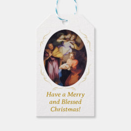 Etiqueta Para Presente Customizable Vintage Nativity Christmas