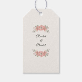 Etiqueta Para Presente Customized Blush Garden Minimal Wedding Favor