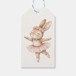 Etiqueta Para Presente Cute ballerina rabbits