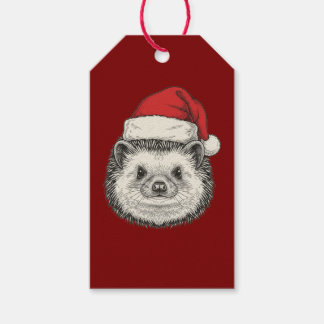Etiqueta Para Presente Cute Christmas Hedgehog