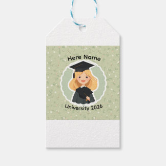 Etiqueta Para Presente Cute Graduation Girl ,Class of 2026 Custom Name 