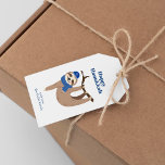 Etiqueta Para Presente Cute Hanukkah Sloth<br><div class="desc">Ladeira de Hanukkah bonita personalizada design.</div>