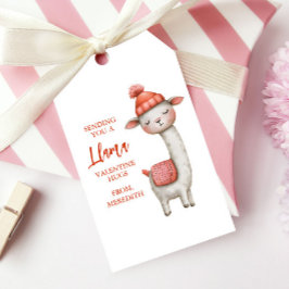 Etiqueta Para Presente Cute Llama Valentine's Day, Kids Classroom