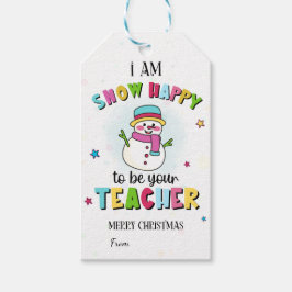 Etiqueta Para Presente Cute Snowman Teacher Christmas Tags to students 