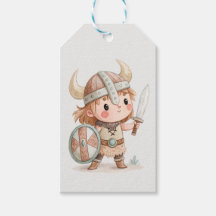 Cute Viking warrior kids