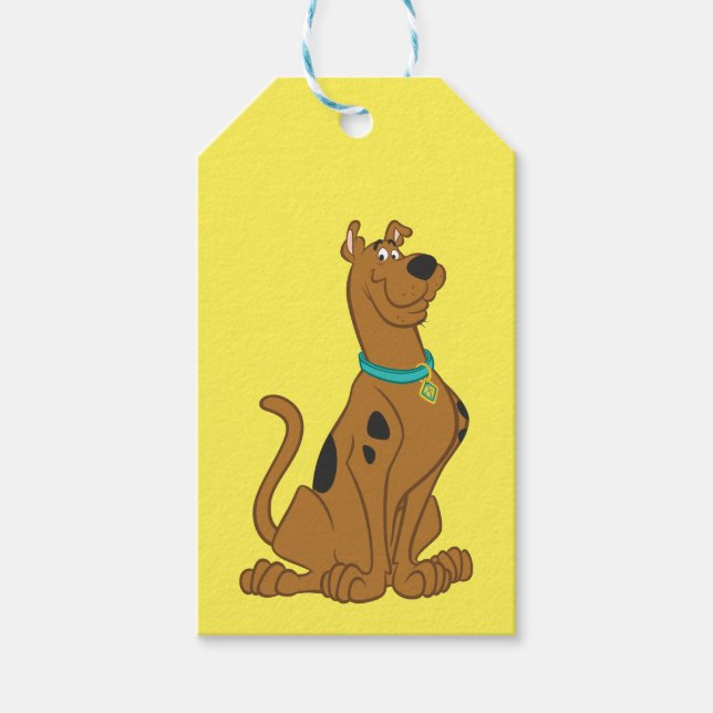 Etiqueta Para Presente Cutro De Scooby-Doo Que Bonito (Frente)