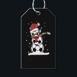 Etiqueta Para Presente Dabbing Snowman Soccer Christmas<br><div class="desc">Dabbing Snowman Soccer Christmas</div>