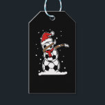 Etiqueta Para Presente Dabbing Snowman Soccer Christmas<br><div class="desc">Dabbing Snowman Soccer Christmas</div>