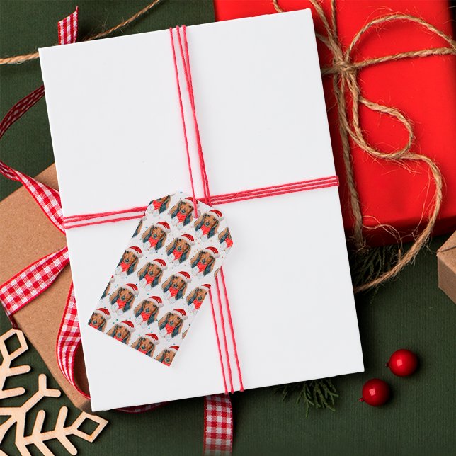 Etiqueta Para Presente Dachshund Dog Breed Natal (Criador carregado)