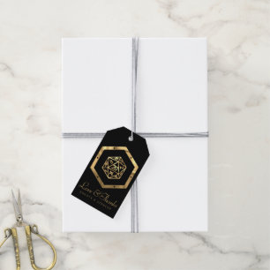 Etiqueta Para Presente Dados de RPG   Gamer de Mesa de Fantasia em Ouro P