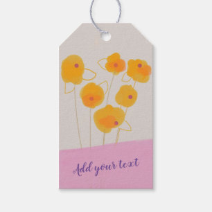 Etiqueta Para Presente Dahlias design de presentes Tag