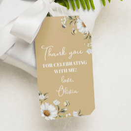 Etiqueta Para Presente Daisy Bean Aniversário Obrigado Tag