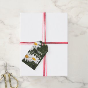 Etiqueta Para Presente Daisy Birthday Gift Topper