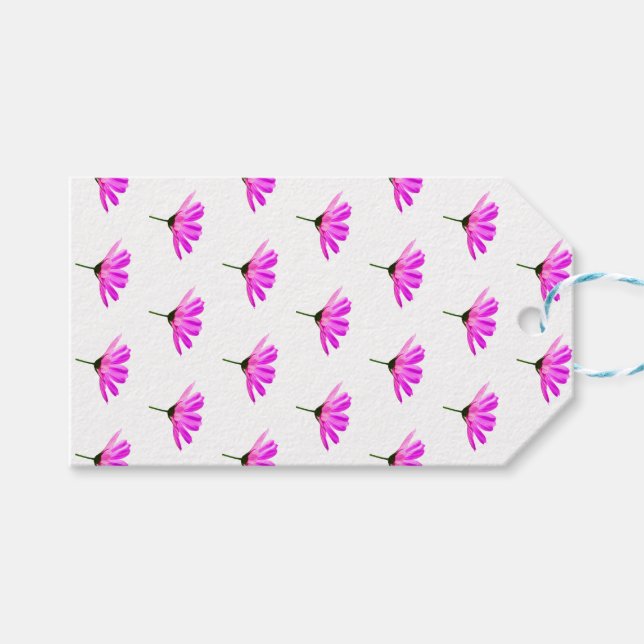 Etiqueta Para Presente Daisy Rosa (Frente (horizontal))