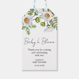 Etiqueta Para Presente Daisy Thank you Baby Shower Gift Tags