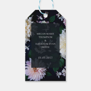Etiqueta Para Presente Dália Floral Temperamental
