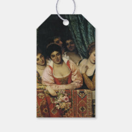 Etiqueta Para Presente Damas italianas numa varanda (Idade Média)