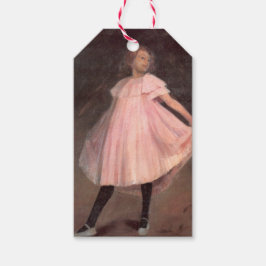 Etiqueta Para Presente Dançarina num vestido cor-de-rosa