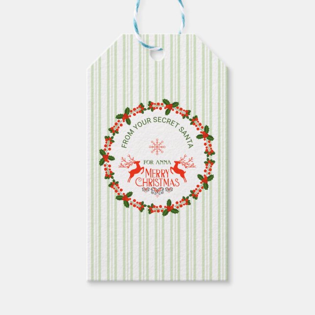 Etiqueta Para Presente de papais noeis (Frente)