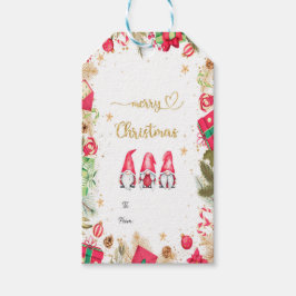 Etiqueta Para Presente De & para Marcas de Natal Feliz