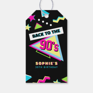 Etiqueta Para Presente De Volta aos Anos 90 Favor para Festa de 30 Anos