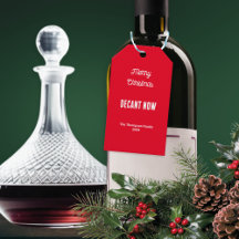 Decante Agora Vinho Tinto Personalizado Natal