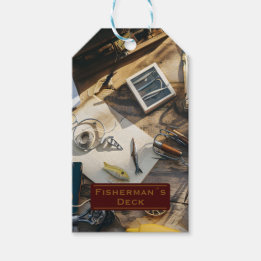 Etiqueta Para Presente Deck do Pescador personalizado