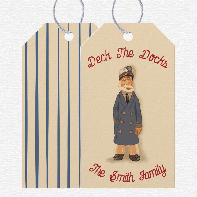 Etiqueta Para Presente Deck The Docks Christmas  (Criador carregado)