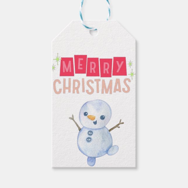 Etiqueta Para Presente Deck the Halls: Feliz Natal (Frente)