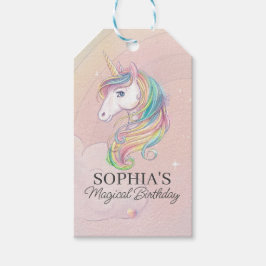 Etiqueta Para Presente decoração de festa de aniversário de unicórnio con