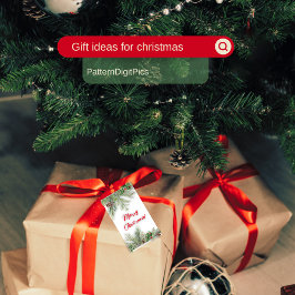 Etiqueta Para Presente Decoração de Natal para Casa Saudação de Férias