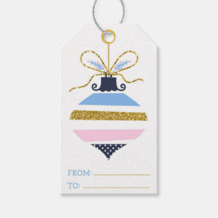 Etiqueta Para Presente Decorativo de Natal Elegante Moderno