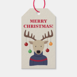 Etiqueta Para Presente Deer Christmas