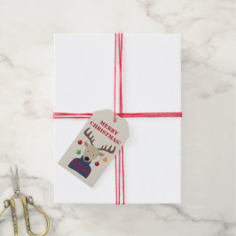 Etiqueta Para Presente Deer Christmas