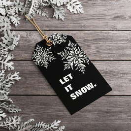 Etiqueta Para Presente Deixe nevar | Natal Mínimo Simples
