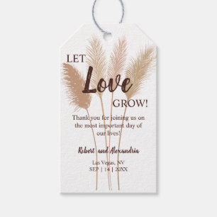 Etiqueta Para Presente Deixe O Amor Cultivar Pampas Grass Favor De Casame