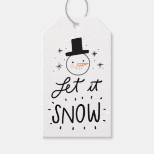 Etiqueta Para Presente Deixe-o nevar