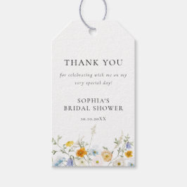 Etiqueta Para Presente Delicate Wildflower Obrigado