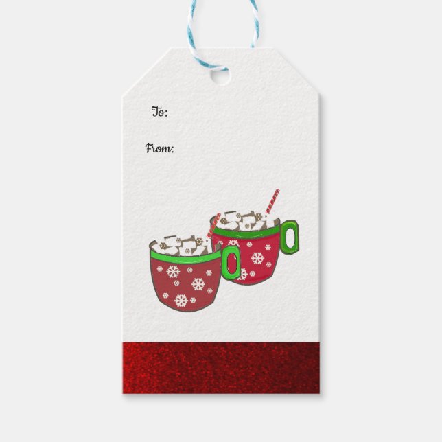 Etiqueta Para Presente Delícia de Marshmallow de Natal (Frente)