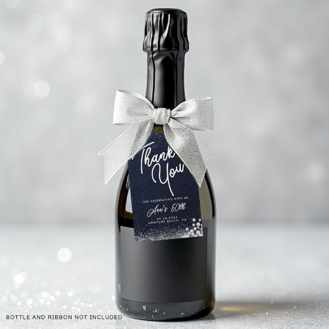 Etiqueta Para Presente Denim Diamonds Bling Classy Elegant Party Welcome (denim and diamonds gift tag birthday party glam bling elegant stylish tasteful chic custom favor)